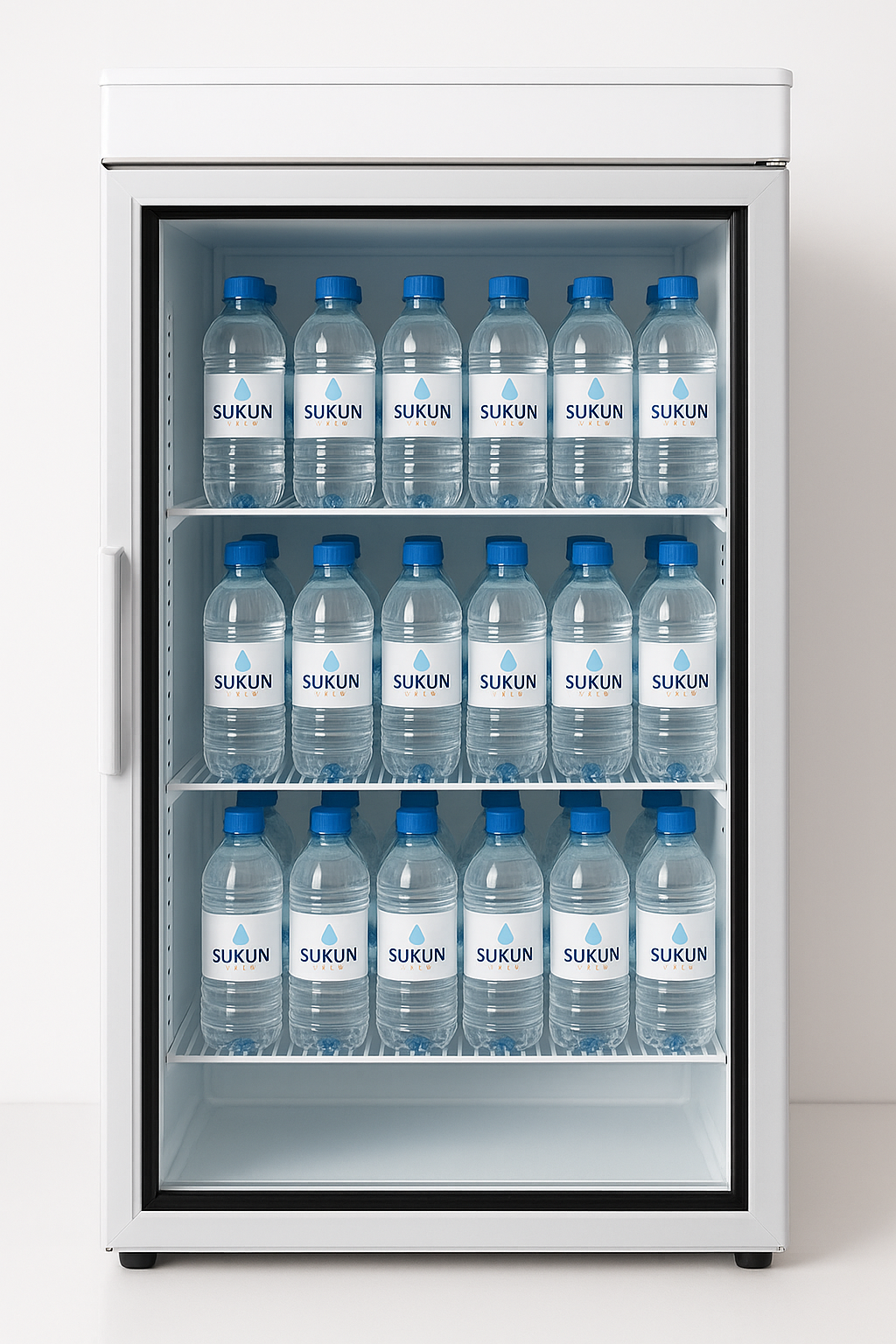 Two weeks supply of water bottles