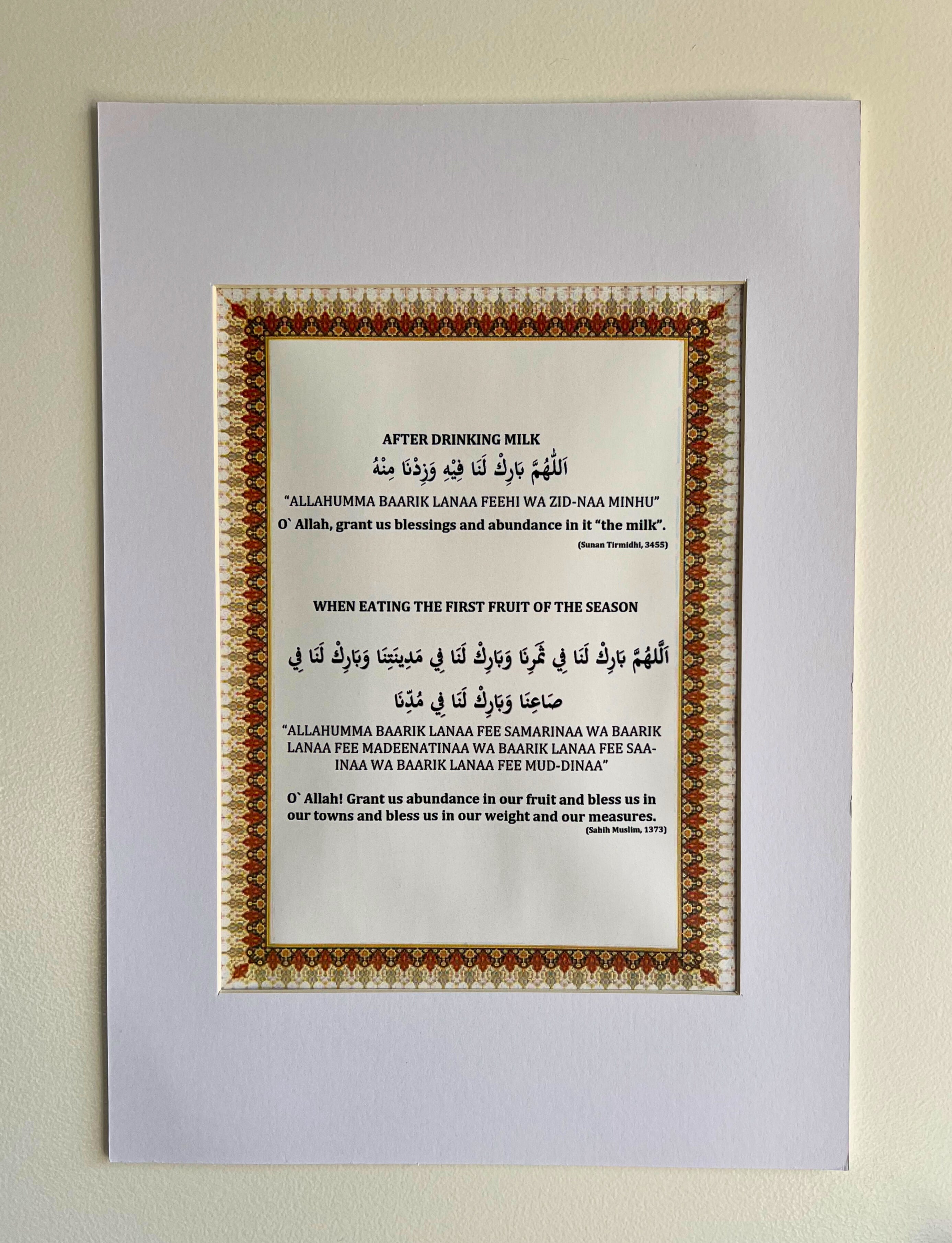 Eating fruit & Drinking milk